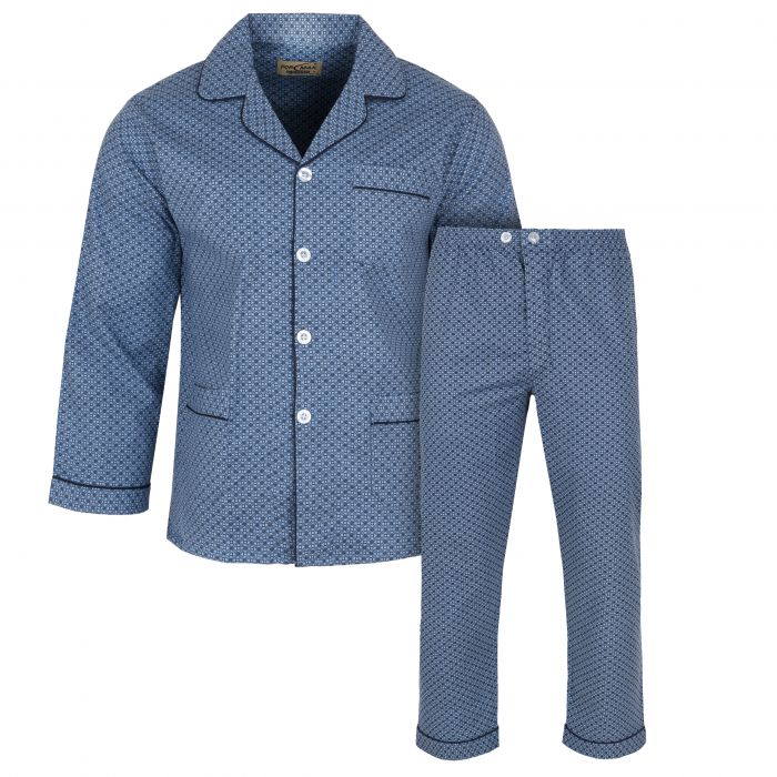 DUŻA PIŻAMA MĘSKA FLANELOWA ROZPINANA 4XL E28