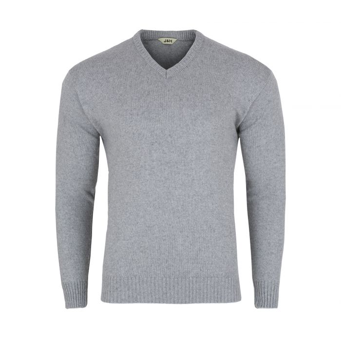 SWETER MĘSKI SZARY W SEREK SZETLAND GŁADKI ROZ.M SW662