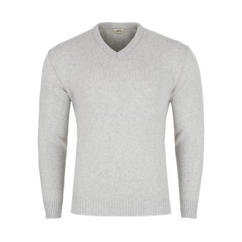 SWETER MĘSKI JASNO SZARY W SEREK SZETLAND XL SW663