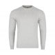 SWETER MĘSKI JASNO SZARY POD SZYJĘ SZETLAND ROZ.M SW667