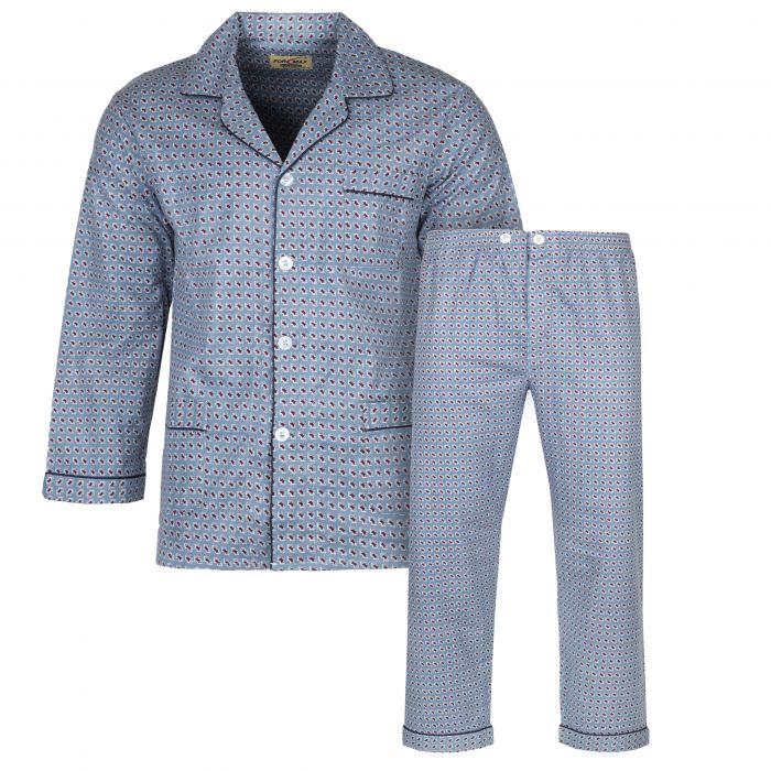 DUŻA PIŻAMA MĘSKA FLANELOWA ROZPINANA 4XL E7