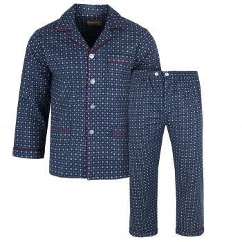 DUŻA PIŻAMA MĘSKA FLANELOWA ROZPINANA 5XL E67