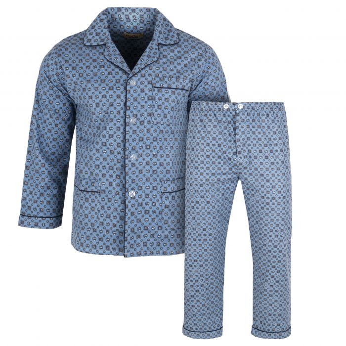 DUŻA PIŻAMA MĘSKA FLANELOWA ROZPINANA 4XL E68