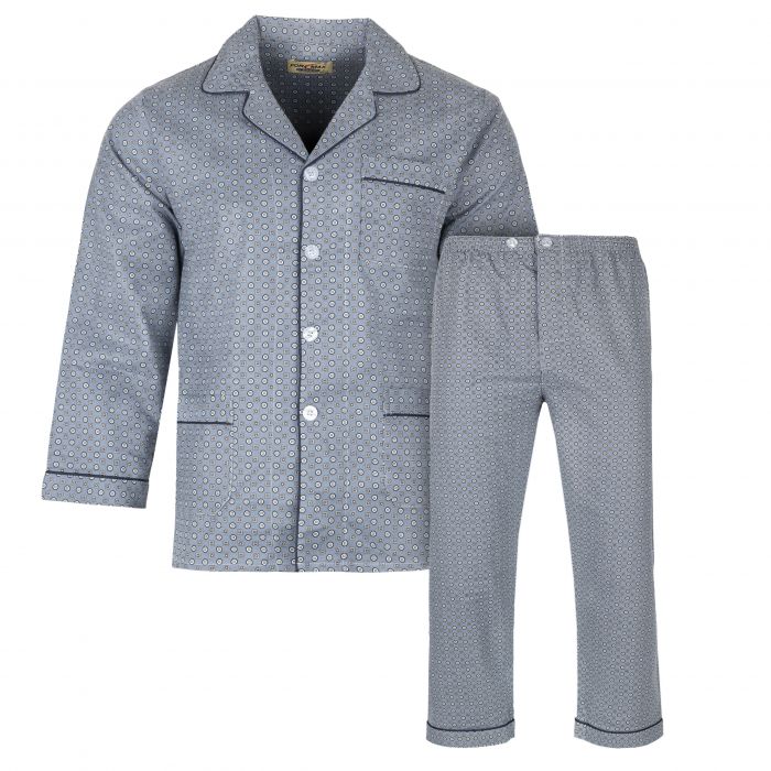 PIŻAMA MĘSKA FLANELOWA ROZPINANA BAWEŁNA 3XL E77