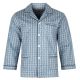 PIŻAMA MĘSKA FLANELOWA ROZPINANA BAWEŁNA 3XL E79
