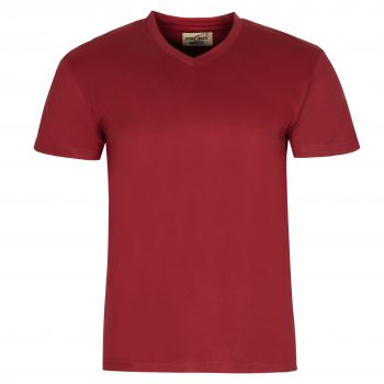 T-SHIRT MĘSKI W SEREK CZERWONY CIEMNIEJSZY BAWEŁNA XL H82