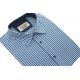 KOSZULA MĘSKA W NIEBIESKO BIAŁĄ KRATKĘ 41 180-188 FW124
