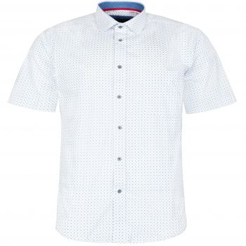 DUŻA KOSZULA MĘSKA BIAŁA WE WZORY 6XL 50/51 KW82KR