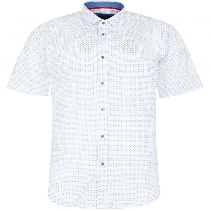 DUŻA KOSZULA MĘSKA BIAŁA WE WZORY 6XL 50/51 KW82KR