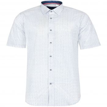 DUŻA KOSZULA MĘSKA BIAŁA WE WZORY 5XL 49/50 KW85KR