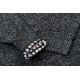 SWETER MĘSKI CIEPŁY NA POLARZE STALOWY CAŁY SUWAK Z KIESZENIAMI 3XL SW710