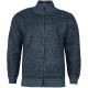 DUŻY SWETER MĘSKI CIEPŁY NA POLARZE JEANSOWY NA SUWAK KIESZENIE 4XL SW725