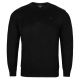 SWETER MĘSKI POD SZYJĘ CZARNY GŁADKI ROZ.M SW715