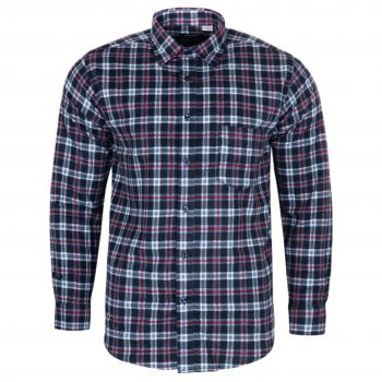 FLANELOWA KOSZULA MĘSKA W KRATKĘ 100% BAWEŁNY ROZ.M 39/40 KF6