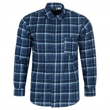 FLANELOWA KOSZULA MĘSKA W KRATKĘ 100% BAWEŁNY 3XL 45/46 KF3