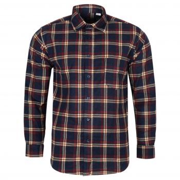 FLANELOWA KOSZULA MĘSKA W KRATKĘ 100% BAWEŁNY 3XL 45/46 KF4
