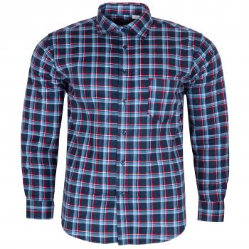 DUŻA FLANELOWA KOSZULA MĘSKA W KRATKĘ 100% BAWEŁNY 5XL 49/50 KF1