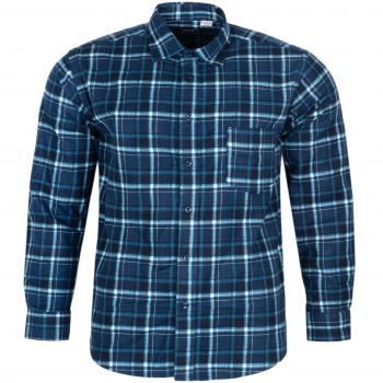 DUŻA FLANELOWA KOSZULA MĘSKA W KRATKĘ 100% BAWEŁNY 5XL 49/50 KF3