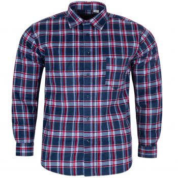 DUŻA FLANELOWA KOSZULA MĘSKA W KRATKĘ 100% BAWEŁNY 5XL 49/50 KF5