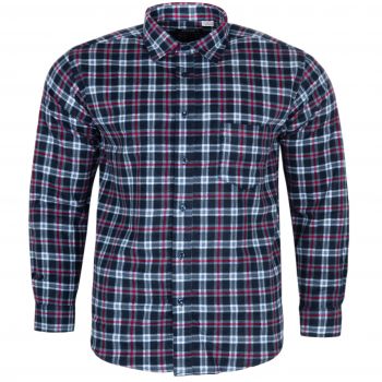 DUŻA FLANELOWA KOSZULA MĘSKA W KRATKĘ 100% BAWEŁNY 5XL 49/50 KF6