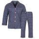 PIŻAMA MĘSKA FLANELOWA ROZPINANA BAWEŁNA 3XL E83