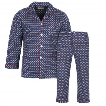 DUŻA PIŻAMA MĘSKA FLANELOWA ROZPINANA 5XL E83