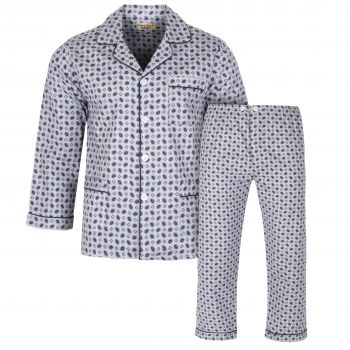 DUŻA PIŻAMA MĘSKA FLANELOWA ROZPINANA 5XL E86