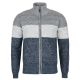 SWETER MĘSKI CIEPŁY NA POLARZE JEANSOWY NA SUWAK KIESZENIE PASY 3XL SW800