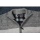 SWETER MĘSKI CIEPŁY NA POLARZE JEANSOWY NA SUWAK KIESZENIE PASY 3XL SW800