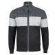 SWETER MĘSKI CIEPŁY NA POLARZE GRAFITOWY SUWAK KIESZENIE PASY 3XL SW801