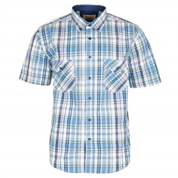 KOSZULA MĘSKA W KRATKĘ 100% BAWEŁNY DWIE KIESZENIE 3XL 45/46 FS175KR