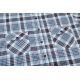 KOSZULA MĘSKA W KRATKĘ 100% BAWEŁNY DWIE KIESZENIE XL 42/43 FS177KR