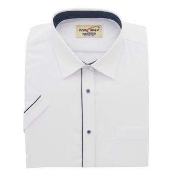KOSZULA MĘSKA BIAŁA KRÓTKI RĘKAW 40 176-184 FW39KR