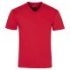 T-SHIRT MĘSKI CZERWONY KOSZULKA W SEREK 100% BAWEŁNY ROZ.M H66