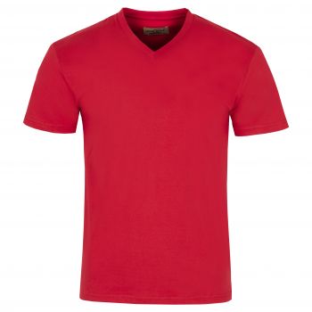 T-SHIRT MĘSKI CZERWONY KOSZULKA W SEREK 100% BAWEŁNY 3XL H66