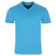 T-SHIRT MĘSKI TURKUSOWY KOSZULKA W SEREK 100% BAWEŁNY ROZ.M H67
