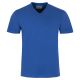 T-SHIRT MĘSKI SZAFIROWY KOSZULKA W SEREK 100% BAWEŁNY ROZ.L H68