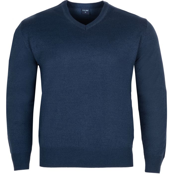 DUŻY SWETER MĘSKI W SEREK GRANATOWY JAŚNIEJSZY 6XL SW697