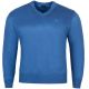 DUŻY SWETER MĘSKI W SEREK NIEBIESKI GŁADKI 4XL SW780