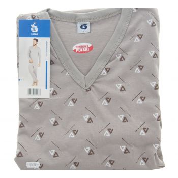DUŻA PIŻAMA MĘSKA 100% BAWEŁNY PRODUKT POLSKI DŁUGI RĘKAW 4XL 3-30