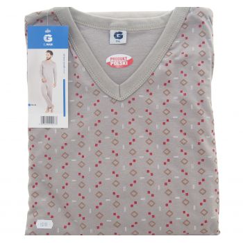 DUŻA PIŻAMA MĘSKA 100% BAWEŁNY PRODUKT POLSKI DŁUGI RĘKAW 4XL 3-31