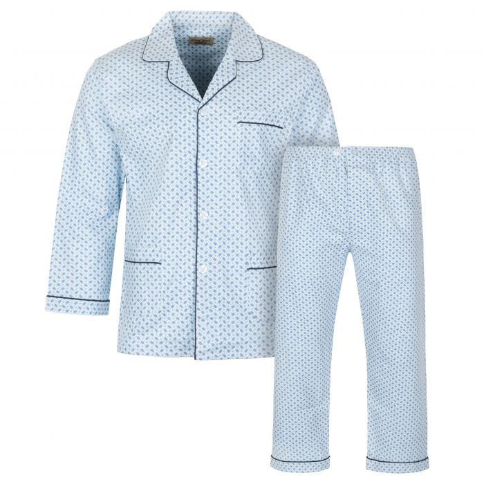 PIŻAMA MĘSKA FLANELOWA ROZPINANA BAWEŁNA 3XL E94