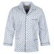 PIŻAMA MĘSKA FLANELOWA ROZPINANA BAWEŁNA 3XL E99