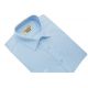 KOSZULA MĘSKA NIEBIESKA GŁADKA DŁUGI RĘKAW 43 176-184 FW125