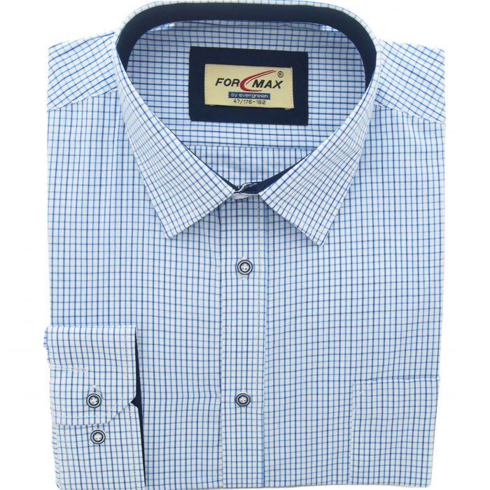 DUŻA KOSZULA MĘSKA DROBNA KRATKA 49 182-188 FW131