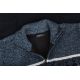 SWETER MĘSKI CIEPŁY NA POLARZE NA SUWAK GRANATOWY WE WZORY XL SW832