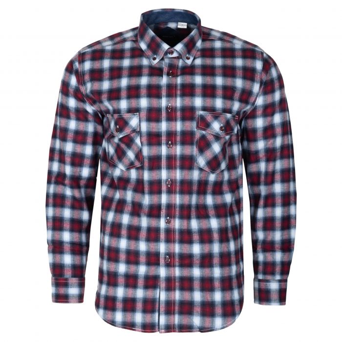KOSZULA MĘSKA W KRATKĘ 100% BAWEŁNY MIĘKKA 3XL 45/46 KS26