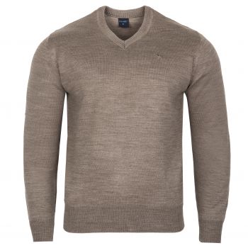 SWETER MĘSKI W SEREK BRĄZOWY JAŚNIEJSZY ROZ.L SW862