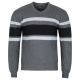 SWETER MĘSKI GRAFITOWY W SEREK WE WZORY XL SW842
