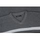 SWETER MĘSKI GRAFITOWY W SEREK WE WZORY XL SW842